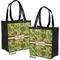 Green & Brown Toile Grocery Bag - Apvl