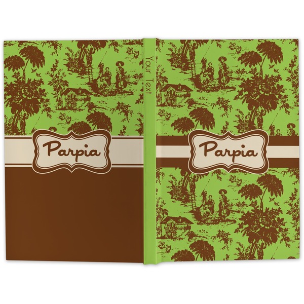 Green & Brown Toile Hard Cover Journal - Apvl