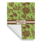 Green & Brown Toile House Flags - Single Sided - FRONT FOLDED