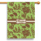 Green & Brown Toile House Flags - Single Sided - PARENT MAIN