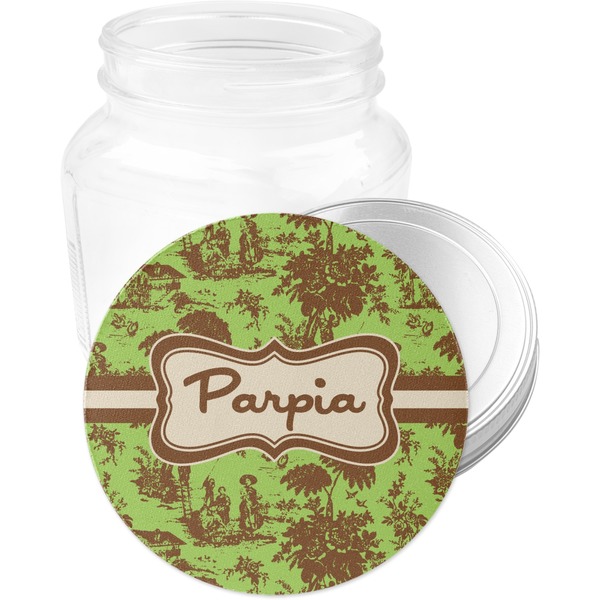 Green & Brown Toile Jar Opener - Main