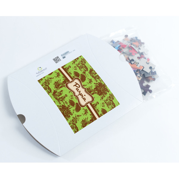 Green & Brown Toile Jigsaw Puzzle 110 Piece - Box