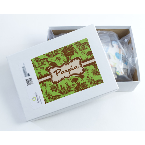 Green & Brown Toile Jigsaw Puzzle 30 Piece - Box