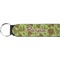 Green & Brown Toile Keychain Fob (Personalized)
