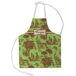 Green & Brown Toile Kid's Apron - Small (Personalized)