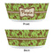 Green & Brown Toile Kids Bowls - APPROVAL