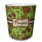 Green & Brown Toile Plastic Tumbler 6oz (Personalized)