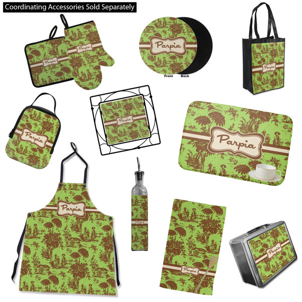Green & Brown Toile Kitchen Accessories & Decor