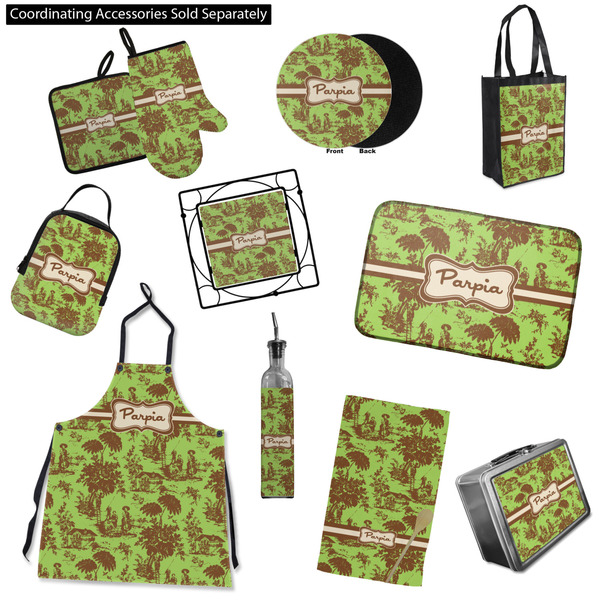 Green & Brown Toile Kitchen Accessories & Decor