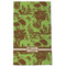 Green & Brown Toile Kitchen Towel - Poly Cotton - Full Front