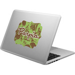 Green & Brown Toile Laptop Decal (Personalized)