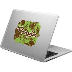 Green & Brown Toile Laptop Decal (Personalized)