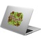 Green & Brown Toile Laptop Decal