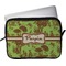 Green & Brown Toile Laptop Sleeve / Case (Personalized)