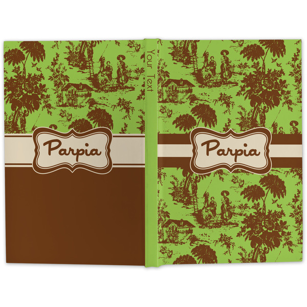 Green & Brown Toile Large Hard Cover Journal - Apvl