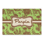 Green & Brown Toile Large Rectangle Car Magnet (Personalized)