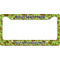 Green & Brown Toile License Plate Frame - Style B (Personalized)