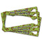 Green & Brown Toile License Plate Frames - (PARENT MAIN)