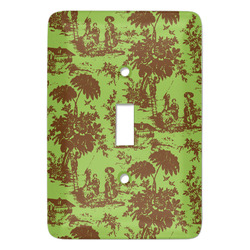 Green & Brown Toile Light Switch Cover (Personalized)