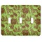 Green & Brown Toile Light Switch Cover (3 Toggle Plate)