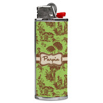 Green & Brown Toile Case for BIC Lighters (Personalized)
