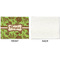 Green & Brown Toile Linen Placemat - APPROVAL Single (single sided)