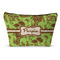 Green & Brown Toile Structured Accessory Purse (Front)
