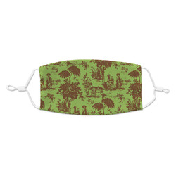 Green & Brown Toile Kid's Cloth Face Mask