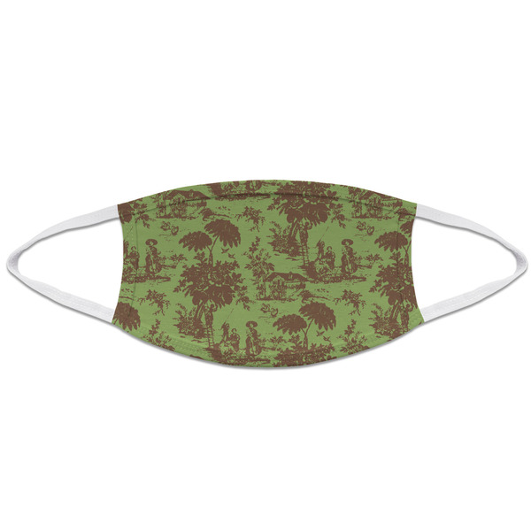 Green & Brown Toile Mask2