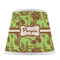 Green & Brown Toile Poly Film Empire Lampshade - Front View
