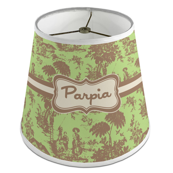 Custom Green & Brown Toile Empire Lamp Shade (Personalized)