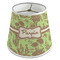 Green & Brown Toile Poly Film Empire Lampshade - Angle View