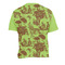 Green & Brown Toile Men's Crew Neck T Shirt Medium - Back