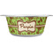 Green & Brown Toile Stainless Steel Dog Bowl - Large (Personalized)