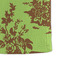 Green & Brown Toile Microfiber Dish Towel - DETAIL