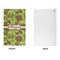 Green & Brown Toile Microfiber Golf Towels - APPROVAL