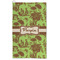 Green & Brown Toile Microfiber Golf Towel - Large (Personalized)