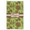 Green & Brown Toile Microfiber Golf Towel (Personalized)