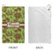 Green & Brown Toile Microfiber Golf Towels - Small - APPROVAL