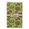 Green & Brown Toile Microfiber Golf Towels - Small - FRONT