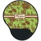Green & Brown Toile Mouse Pad with Wrist Support - Main