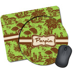 Green & Brown Toile Mouse Pad (Personalized)