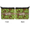 Green & Brown Toile Neoprene Coin Purse - Front & Back (APPROVAL)