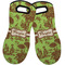 Green & Brown Toile Neoprene Oven Mitts - Set of 2 w/ Name or Text