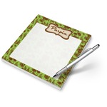 Green & Brown Toile Notepad (Personalized)