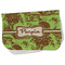 Green & Brown Toile Burp Cloth - Fleece w/ Name or Text