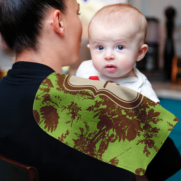 Green & Brown Toile Old Burp - Lifestyle