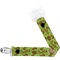 Green & Brown Toile Pacifier Clip - Main