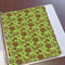 Green & Brown Toile Page Dividers - Set of 5 - In Context
