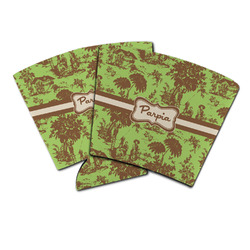 Green & Brown Toile Party Cup Sleeve (Personalized)